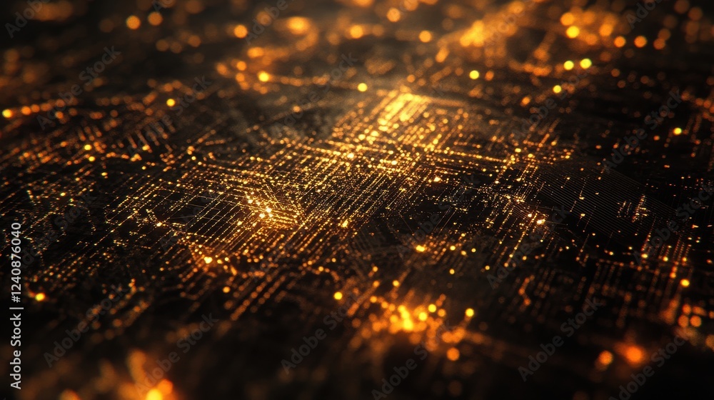 Poster warm textured 3d computer background for education and coding