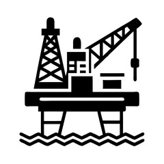 oil industry icon, oil rig