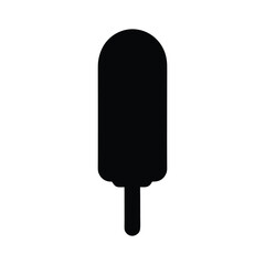 silhouette of a ice cream vector illustration