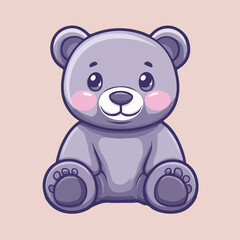 teddy bear clipart vector illustration