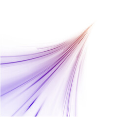 Light trail wave, fire path trace line, car lights, optic fiber and incandescence curve twirl. Big data traffic visualization, dynamic high speed, png, effect. Vector glowing lines air flow effect. 