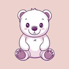 teddy bear clipart vector illustration