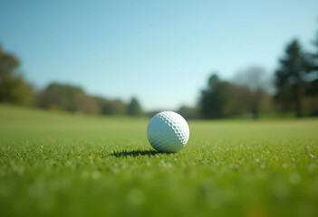 golf ball on the green