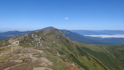 view from the top of the mountain