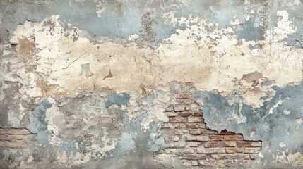 Weathered brick wall art urban environment textures and patterns grunge style close-up perspective