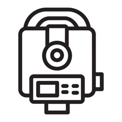 Topography line icon