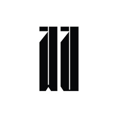WU monogram logo design letter text name symbol monochrome logotype alphabet character simple logo