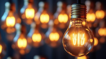 Modern Conference Room with Warm Light Fixtures