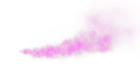 Bright Pink Smoke Cloud Illustration. Fantastic pink smoke. Magic smoke. Smog cloud on podium or stage. Fog vapor over ground or water surface, magic haze. Magic smoke, magic fog, pink steam. PNG.