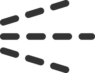 Spray icon of aerosol or airbrush for water gas nozzle steam, perfume deodorant, graffiti paint. Sign shower drops, disinfection, cleaning.