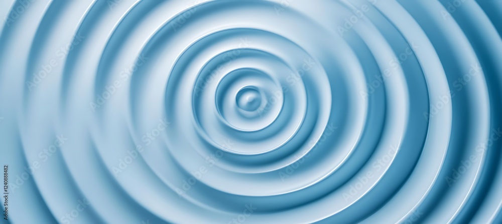 Poster a deep blue minimalist background with concentric circles that gradually fade, forming a stylish and