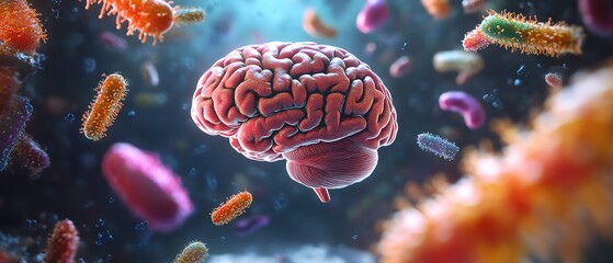 Obraz premium A visual representation of the gutbrain axis