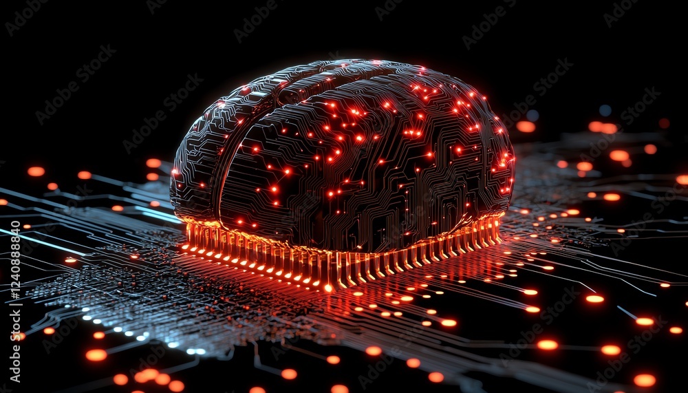 Poster concept of big data and ai