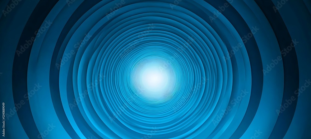 Aufkleber a dynamic blue backdrop featuring concentric circles that gradually fade into the background, offeri