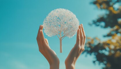 Concept of World Mental Health Day, highlighting the importance of mental wellbeing, psychology, and care, with calming imagery and awareness messages, 4K resolution