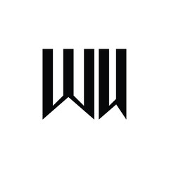 WU monogram logo design letter text name symbol monochrome logotype alphabet character simple logo