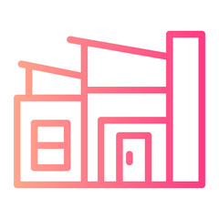 Modern House  gradient icon