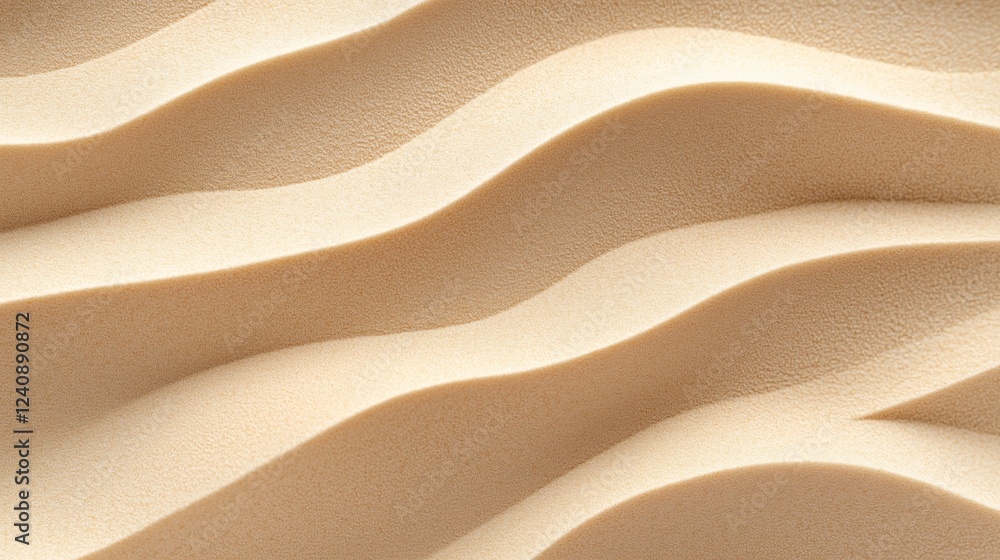 Poster natural sand patterns with gentle curves and soft textures