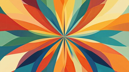A colorful, symmetrical design, great for backgrounds or art projects.
