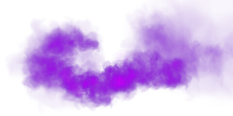 Fototapeta premium Bright Purple Smoke Cloud Illustration. Fantastic purple smoke. Magic smoke. Smog cloud on podium or stage. Fog vapor over ground or water surface, magic haze. Magic smoke, magic fog, purple steam. PN