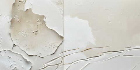 Obraz premium An abstract minimalist aesthetic with a crisp ivory background, Minimalist patterns and textures in subtle metallic hues, Contemporary minimalist style