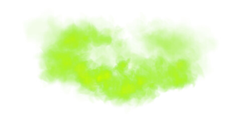 Bright Green Smoke Cloud Illustration. Fantastic green smoke. Magic smoke. Smog cloud on podium or stage. Fog vapor over ground or water surface, magic haze. Magic smoke, magic fog, green steam. PNG.