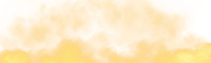 Bright Yellow Smoke Cloud Illustration. Fantastic yellow smoke. Magic smoke. Smog cloud on podium or stage. Fog vapor over ground or water surface, magic haze. Magic smoke, magic fog, yellow steam. PN