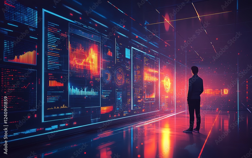 Aufkleber business data being uploaded to cloud server, digital transformation, cloud computing concept, remot