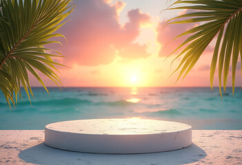 Obraz premium palm tree on the beach