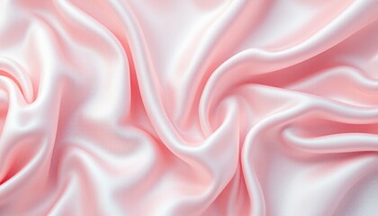 Obraz premium Elegant Pink Silk Fabric Drape Texture Background