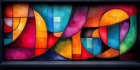 Fototapeta premium stained glass window