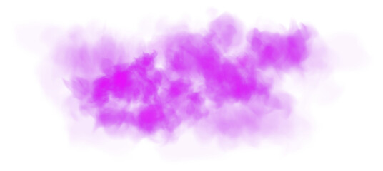 Bright Purple Smoke Cloud Illustration. Fantastic purple smoke. Magic smoke. Smog cloud on podium or stage. Fog vapor over ground or water surface, magic haze. Magic smoke, magic fog, purple steam. PN