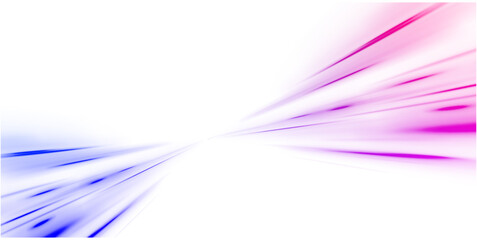 Laser beams luminous abstract sparkling isolated on a transparent background.  Abstract background in blue and purple neon glow colors. Png, lens, light, neon, line, blur, beam, ray.