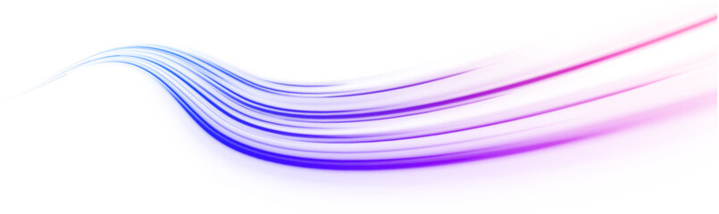 Vector glowing lines air flow effect. Speed connection background. Expressway, car headlight effect. Speed connection vector background. Png, line, blur, beam, ray, abstract, energy, pack, effect.