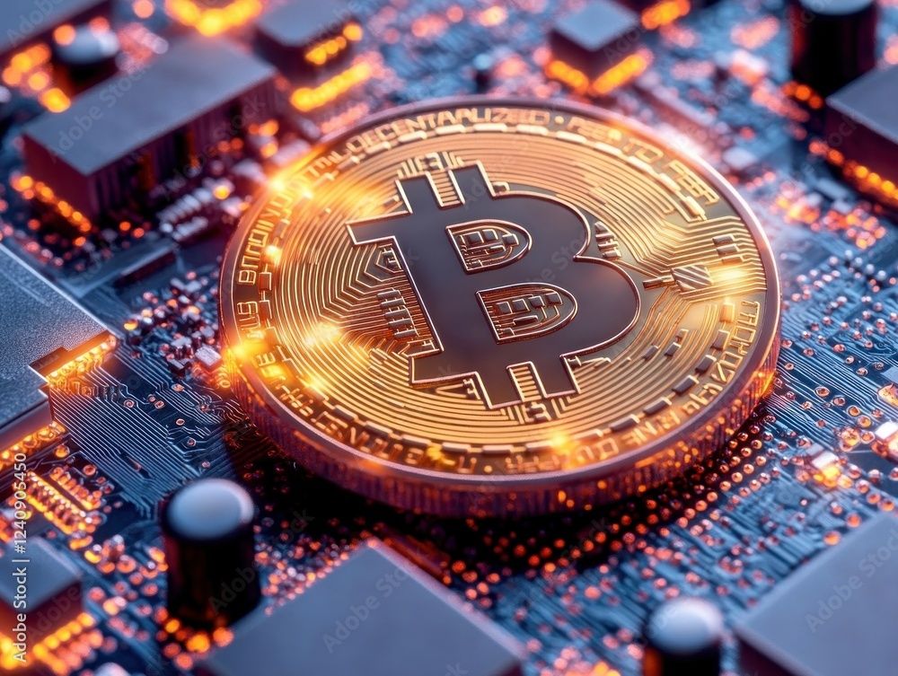 Poster explore futuristic cryptocurrency mining security solutions integrated with ai-powered fraud prevent