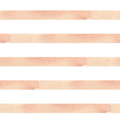 Beige pastel stripes. Hand drawn watercolor mocha mousse lines background, geometric seamless pattern for home decor, wallpaper, textile, fabric design. Minimalism line
