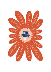 Floral abstract elements. Botanical composition. Modern trendy Matisse minimal style. Floral poster, invite. Vector arrangements for greeting card or invitation design