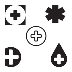 Medical Equipment,Medical Diagnosis,Medical Treatment,Medical Research,Medical Supplies,Medical Insurance,Medical Education vector design icon symbol set