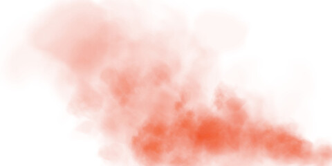 Bright Red Smoke Cloud Illustration. Fantastic red smoke. Magic smoke. Smog cloud on podium or stage. Fog vapor over ground or water surface, magic haze. Magic smoke, magic fog, red steam. PNG.