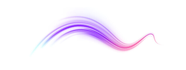 Fototapeta premium Colorful Light Trails, Long Time Exposure Motion Blur Effect. Abstract fire flare trace lens flares acceleration speed motion on night road. Acceleration speed motion on night road.