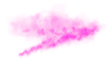 Bright Pink Smoke Cloud Illustration. Fantastic pink smoke. Magic smoke. Smog cloud on podium or stage. Fog vapor over ground or water surface, magic haze. Magic smoke, magic fog, pink steam. PNG.