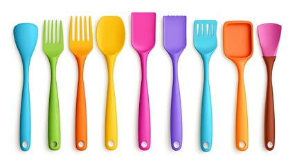 Versatile and colorful kitchen accessories for professional and home use photo