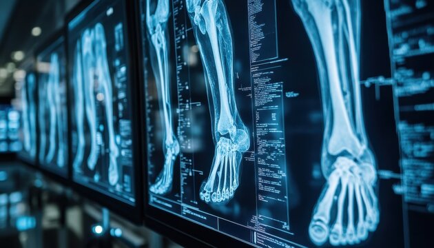 Advanced Digital Radiology Display Highlighting Musculoskeletal Inflammation in X-ray Images, Clinical Applications of Enhanced Digital Imaging for Accurate Diagnosis and Treatment Planning of Bone