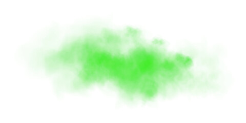 Bright Green Smoke Cloud Illustration. Fantastic green smoke. Magic smoke. Smog cloud on podium or stage. Fog vapor over ground or water surface, magic haze. Magic smoke, magic fog, green steam. PNG.