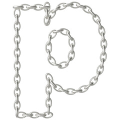 Small p Alphabet letters type of barbed wire