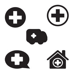 Medical Equipment,Medical Diagnosis,Medical Treatment,Medical Research,Medical Supplies,Medical Insurance,Medical Education vector design icon symbol set