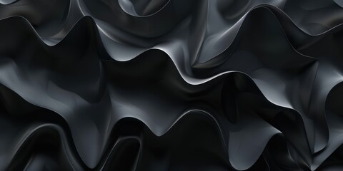 Obraz premium An abstract minimalist artwork on a pure black canvas, Minimalist abstract shapes arranged organically, Abstract minimalist style