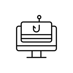 Naklejka premium Social engineering outline icons, minimalist vector illustration ,simple transparent graphic element .Isolated on white background