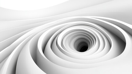 Obraz premium White swirling vortex abstract background design