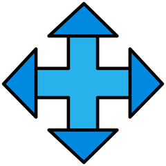 Vector Icon left, right, up, down, arrow, sign